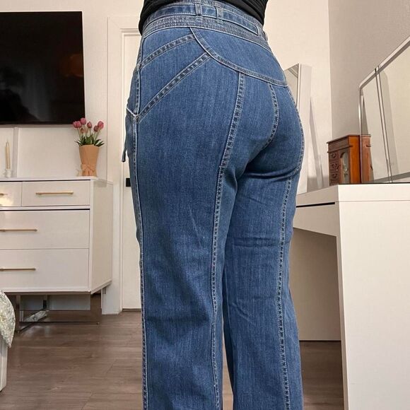 Stoned Immaculate High Waist Wide Leg Jeans – Size 25 - Picture 3 of 8